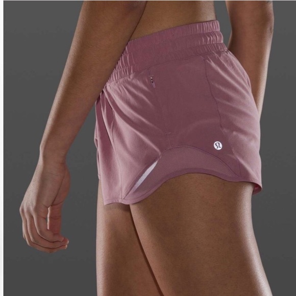 lululemon pink taupe shorts